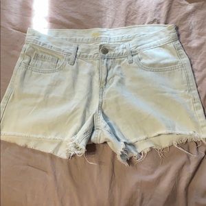 Light wash jean shorts from Old Navy.